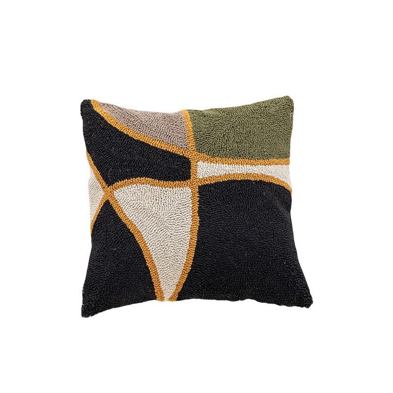 Geometric Pattern Velvet Sofa Cushion Cover Living Room Bedroom Pillow Covers Comfortable and Simple Washable Pillowcase 45x45cm 1pcs Home Decoration