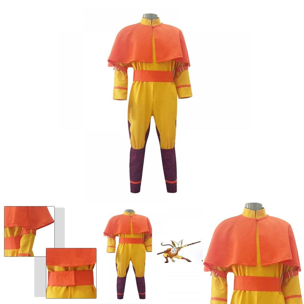 Experience The Ultimate Avatar The Last Airbender Aang Cosplay Suit For Men And Women