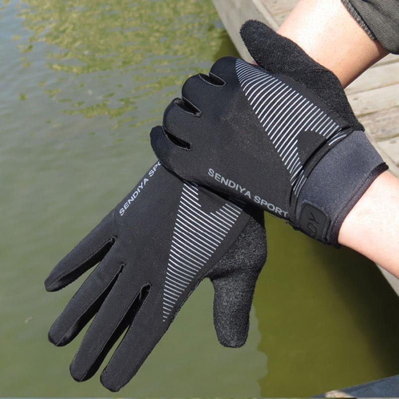 Men Bicycle Gloves Full Finger Touch Screen Motorcycle Bicycle Mtb Bike Gloves Gym Training Gloves Outdoor Use Fishing Hand Guantes