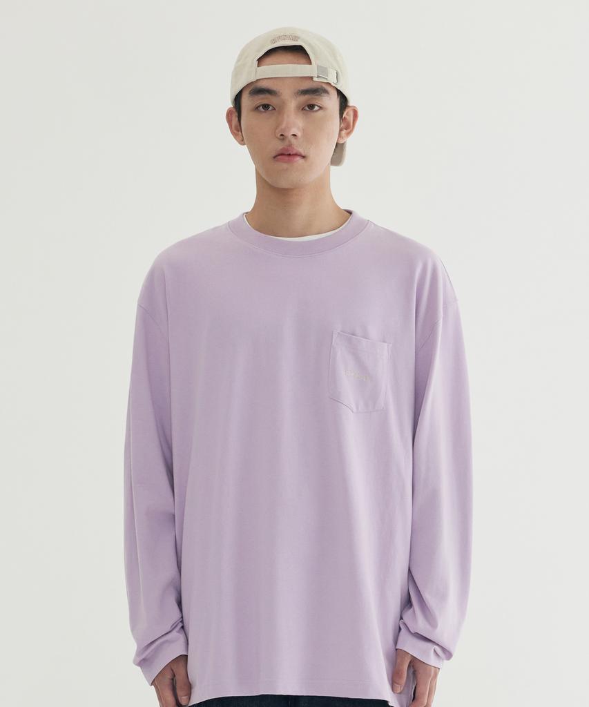 COVERNAT Basic Pocket Long Sleeve Light Purple