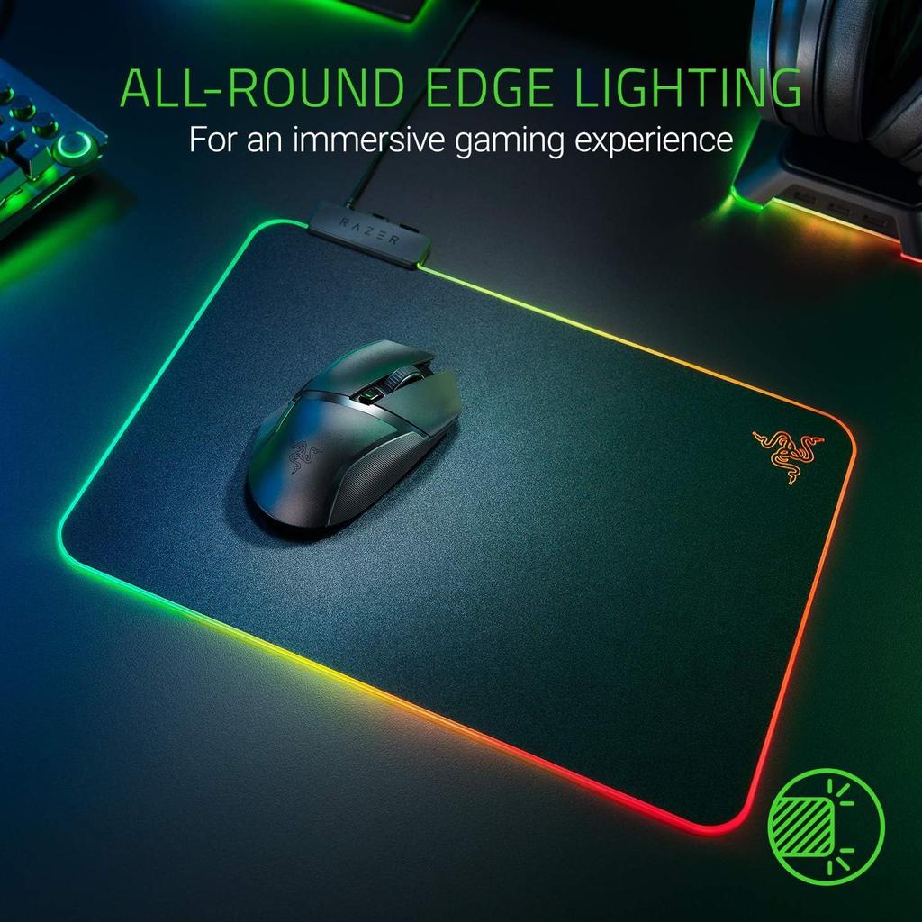 Hard Gaming Mouse Pad with Chroma RGB 19 Lighting Zones [Imported]