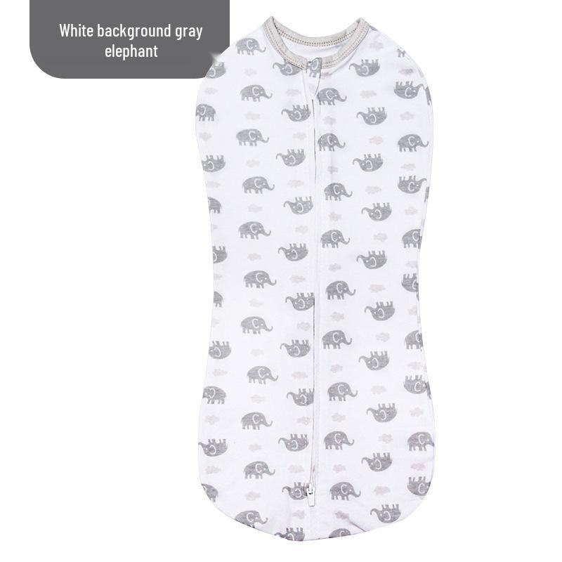 All-Season Anti-Kick & Anti-Startle Baby Sleeping Bag Swaddle with Removable Sleeves