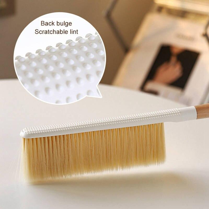 Naturholzborsten Bürste Antistatisch Desktop Bar Mühle Kaffeepulver Reinigungsbürsten Haushalt Bett Abfegen Staub Besen