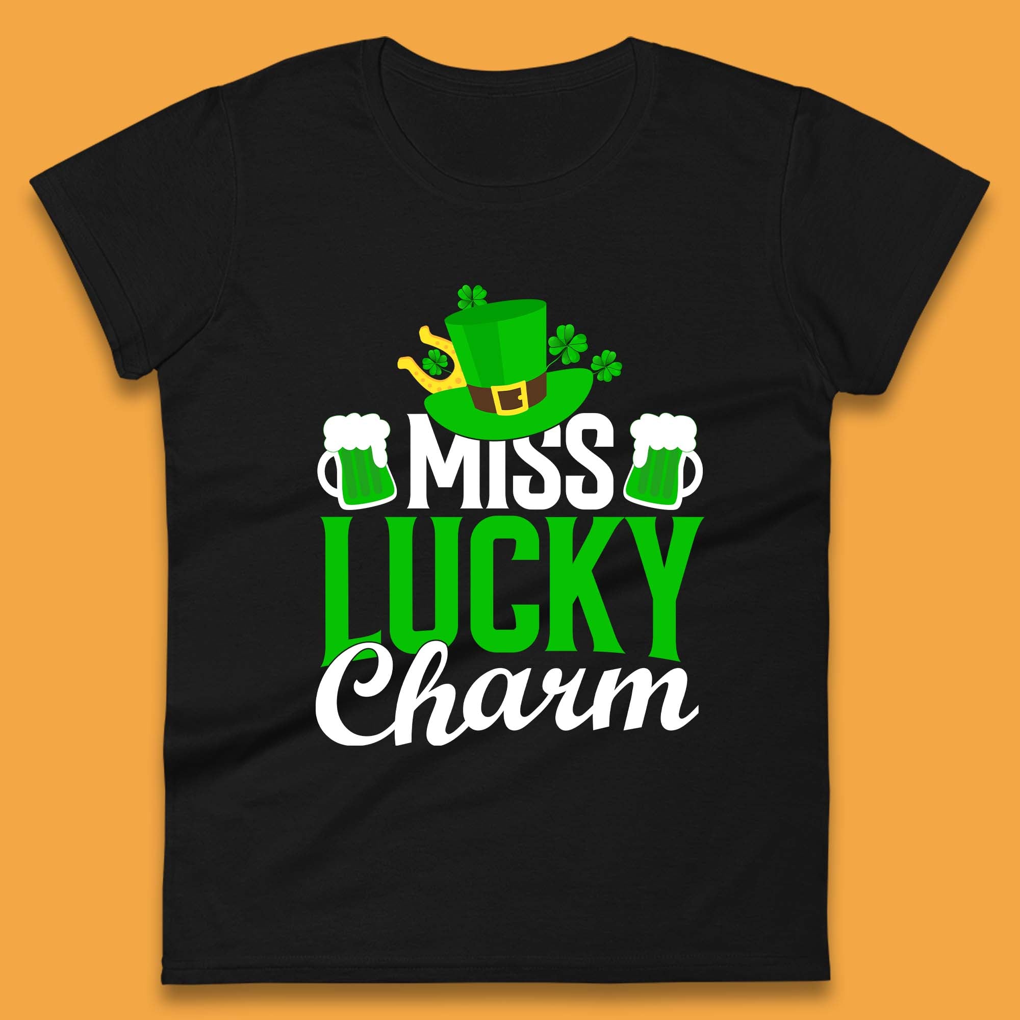 Miss Lucky Charm Womens T-Shirt Mens Tops Tees Unisex 3XL