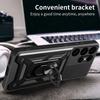 For Samsung Galaxy S25 Ultra Edge FE Plus Shockproof Armor Case Car Magnetic Ring Holder Phone Cover Compatible with Galaxy S25