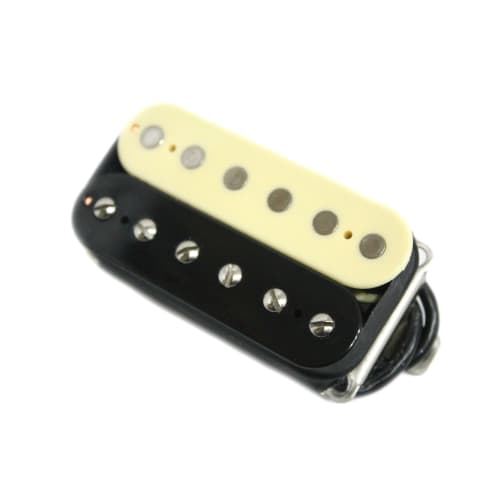 GOTOH Pickups: Made In Japan HB-Distortion Humbucker Pickup for Bridge (Rear) In Zebra Color (GTPU-HB-DST-ZBR-B)
