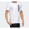 Adidas T Shirts Men's White Crew Neck Moderate Straight Fit FM6088