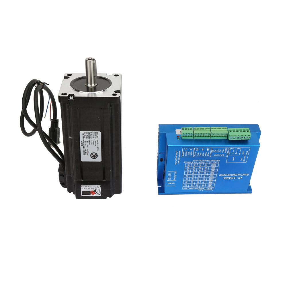 

Комплекти драйверів крокового двигуна із замкнутим контуром HSS86 12 Н·м Гібридний серводрайвер + Кроковий двигун із замкнутим контуром