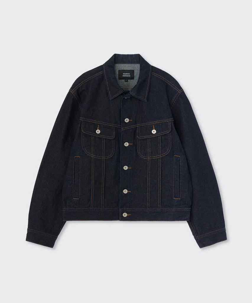 Musinsa Standard Prairie Denim Trucker Jacket [Deep Indigo]