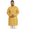 SOJANYA Plus (Since 1958) Men' Cotton Linen and Multi Printed Only Long Kurta