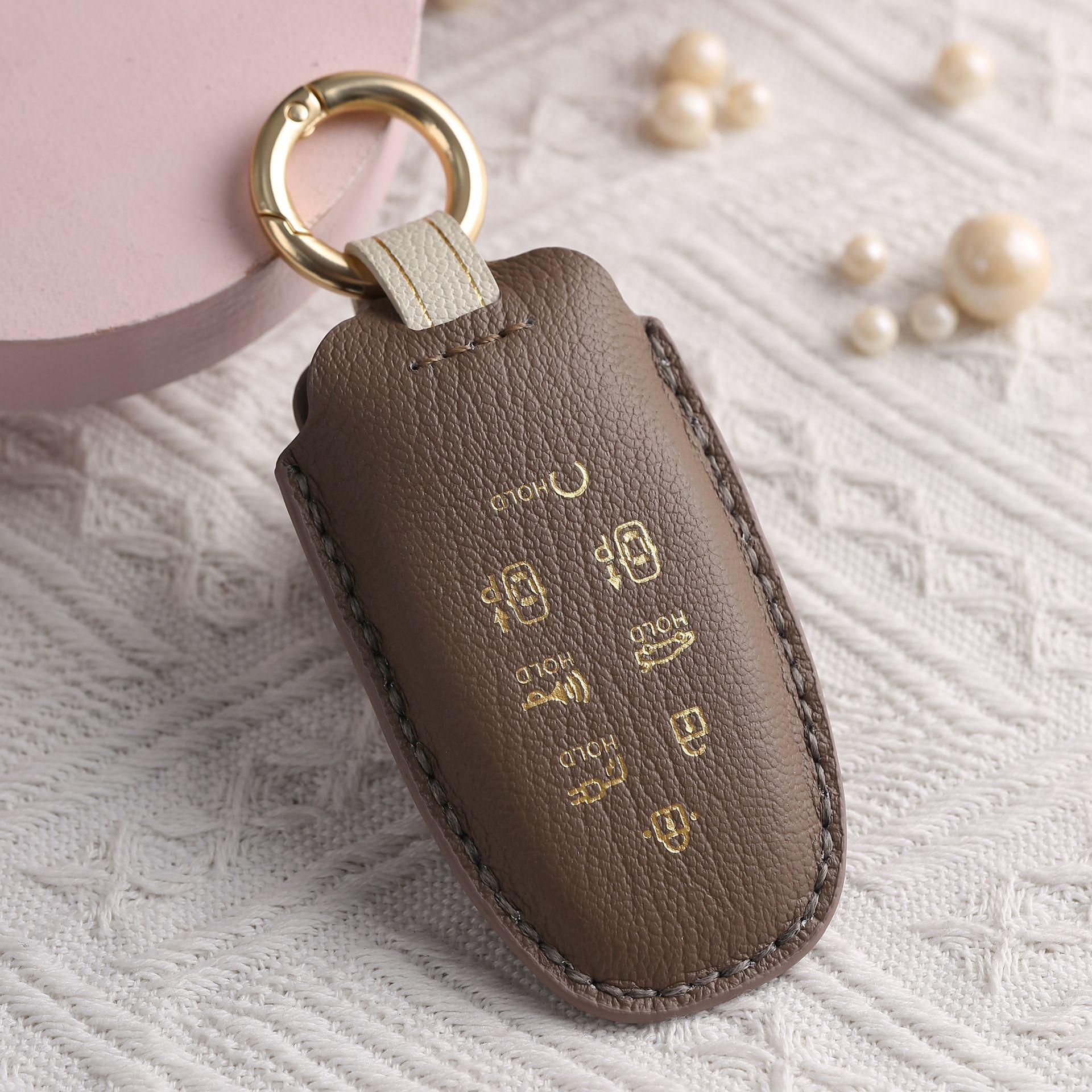 

Специальная сумка для ключей подходит для нового современного чехла для ключей автомобиля ручной работы высокого класса Hyundai, из натуральной коровьей кожи.