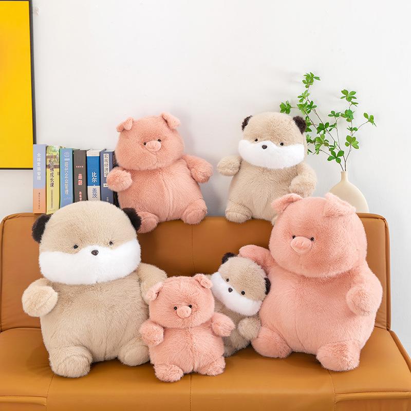 Bobo baby animal doll skin shell penguin doll plush toy koala pink pig rag doll gift girl