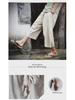 Men's Loose-Fit Cotton-Linen 7-Point Wide-Leg Trendy Chinese Style Summer Shorts