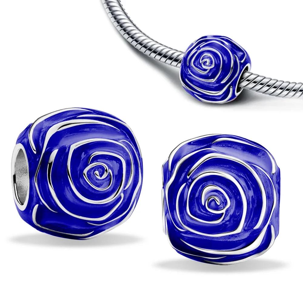 

Медь Коллекция Grand Rose Bloom Подходит Оригинальный Шарм Бусы Ожерелье Серьги Женские Изготовление Подарок Ювелирные Изделия