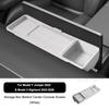 For Tesla Model Y Juniper 2025 Model 3 Highland Car Dashboard Storage Box Central Control Screen Rear Storage Tray Accessories