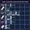 Universal Washing Machine Filter: Mesh Box with Thick, Built-In Filter Cotton for Lint - Available In Large & Small Sizes
