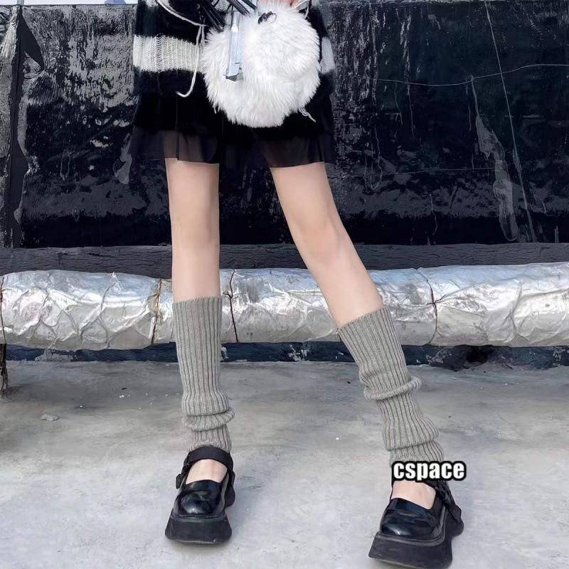 

Women s Knit Piled Calf Warmers: Autumn/Winter Lolita Style Leg Covers & Knee Pads One Size