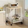 DANLE Kitchen Microwave Storage Shelf with Drawer