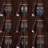Tibetan Ethnic Bohemian Tassel Turquoise Earrings