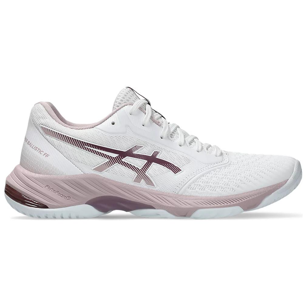ASICS Netburner Ballistic FF 3 White Watershed Rose (Womens) Women Sneakers 1052A069-108