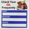 Removable Waterproof Oil Change Reminder Stickers, Transparent Maintenance Labels, Suitable for Windshield, Oil-Proof and Handwritten