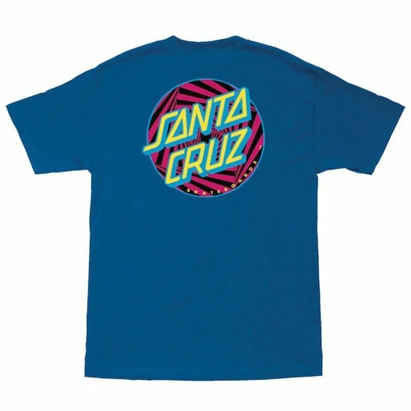 Santa Cruz PARTY DOT Skateboard T Shirt ROYAL BLUE XXXL