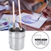 Artist Brush Washer Double Layer Filtration Portable Stainless Steel Brush Cleaner for Sketching
