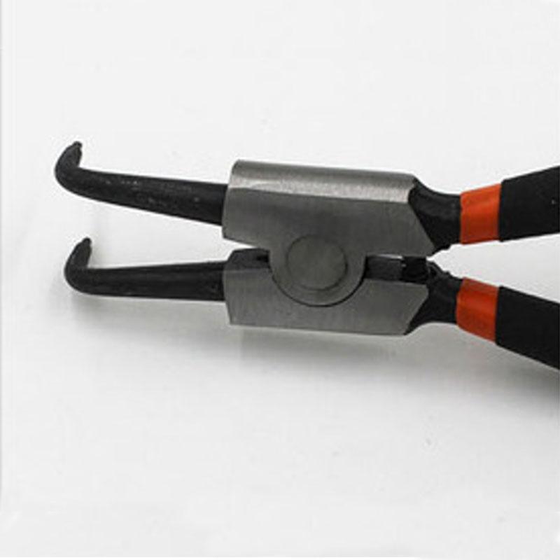 7'' Long Nose Plier Staight Bent Plier Inner Outer Retaining Snap Ring Remover Tool Multifunctional Snap Ring Circlip Pliers For