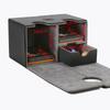 Fashion PU Leather Card Deck Box Flannel Collection Window Collection Box Game Card Organizer Children