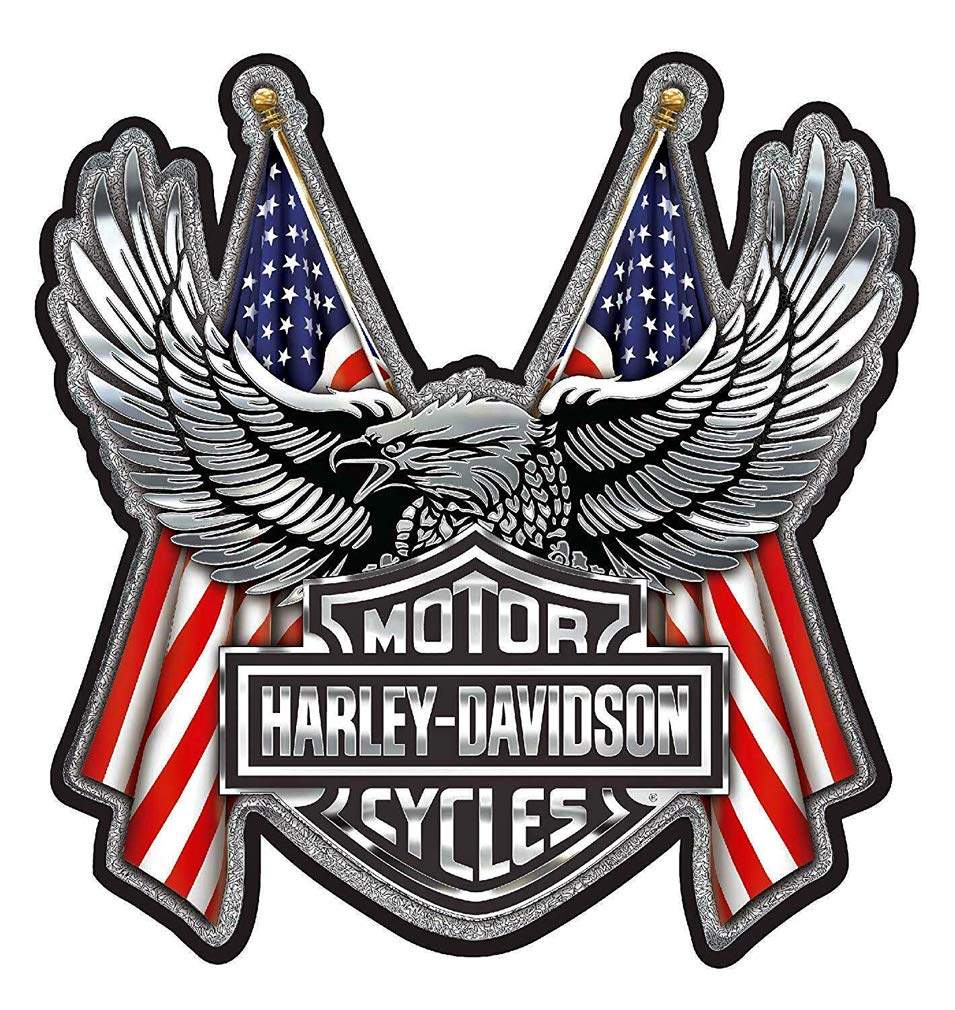 

logo with American flag decal Harley-Davidson