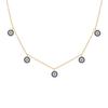 925 Sterling Silver Necklace For Women Color Cross Necklace Charms Chains Fine Jewelry Choker Bijoux Femme   Trend