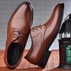 Fashion 2025 Man Formal Black Leather Men Lace Up Oxfords Business Casual Shoes Tailor-made Suits Botines Para Hombres Zapatillas Male