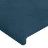 Bed Frame without Mattress Dark Blue 120 x 200 cm Velvet