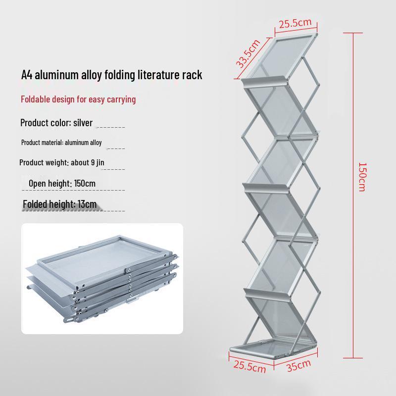 Shanghai A4 Telescopic Foldable Display Rack for Exhibitions and Promotions