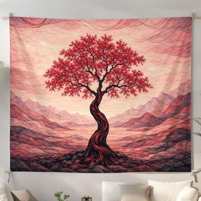 Tree of Life tapestry 75x100