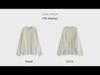 2023 Autumn/Winter Women's White Thick Knit Pullover Sweater - Loose Korean Style