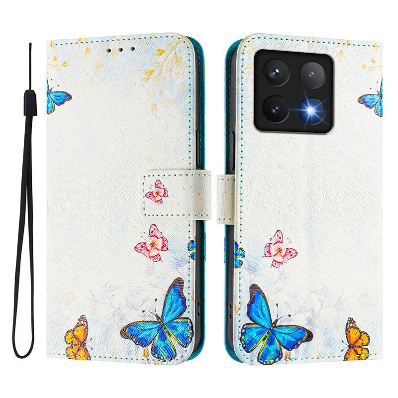 Luxury Flip Leather Case For Xiaomi 15 Pro Flip Cover On For Xiomi Mi 14 Ultra 14T Mi15 Pro 5G Wallet Bags Flower Cases Etui 202