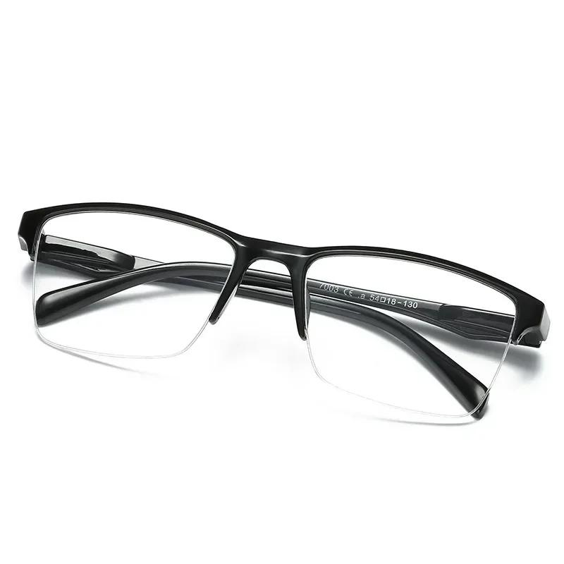 Ultralight Square Half Frame Reading Glasses Presbyopic Glasses Men Women +0.25 0.5 0.75 1 1.25 1.5 1.75 2 2.25 2.5 2.75 3