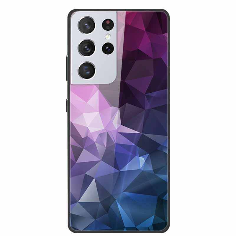 For Samsung Galaxy S25 Ultra Tempered Glass Case Back Cover Hard Phone Cases for SamsungS25 ULTRA 5G SM-S938B Protective Capa
