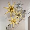 Decorative Paper Star Lanterns Light Cover Lampshade Easy Assembly Enhances Christmas Birthdays Celebration Atmospheres