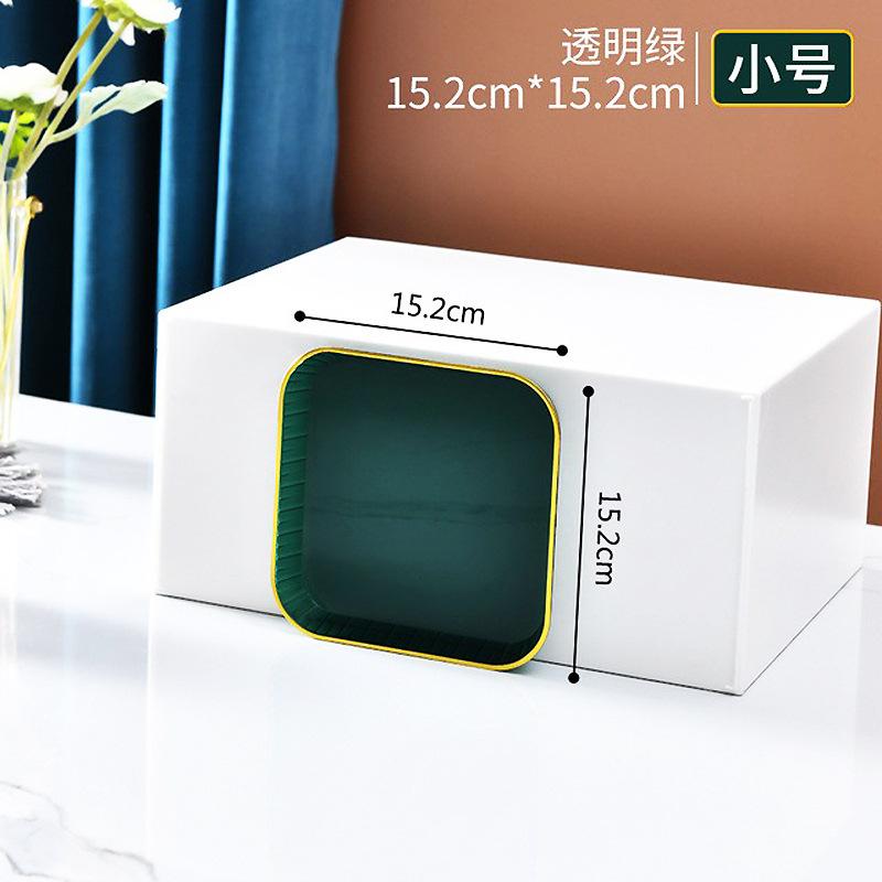 Nordic Phnom Penh Plastic Tray Transparent Rectangle Pallet Large Plate Tea Drink Grocery Storage Supplies Hotel Service Tray