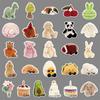 51 Sheets Jelly Cat Stickers: Cute Cartoon Animal, Plush Toy Designs, Waterproof, Perfect for Resin and Decorative Stationery Use