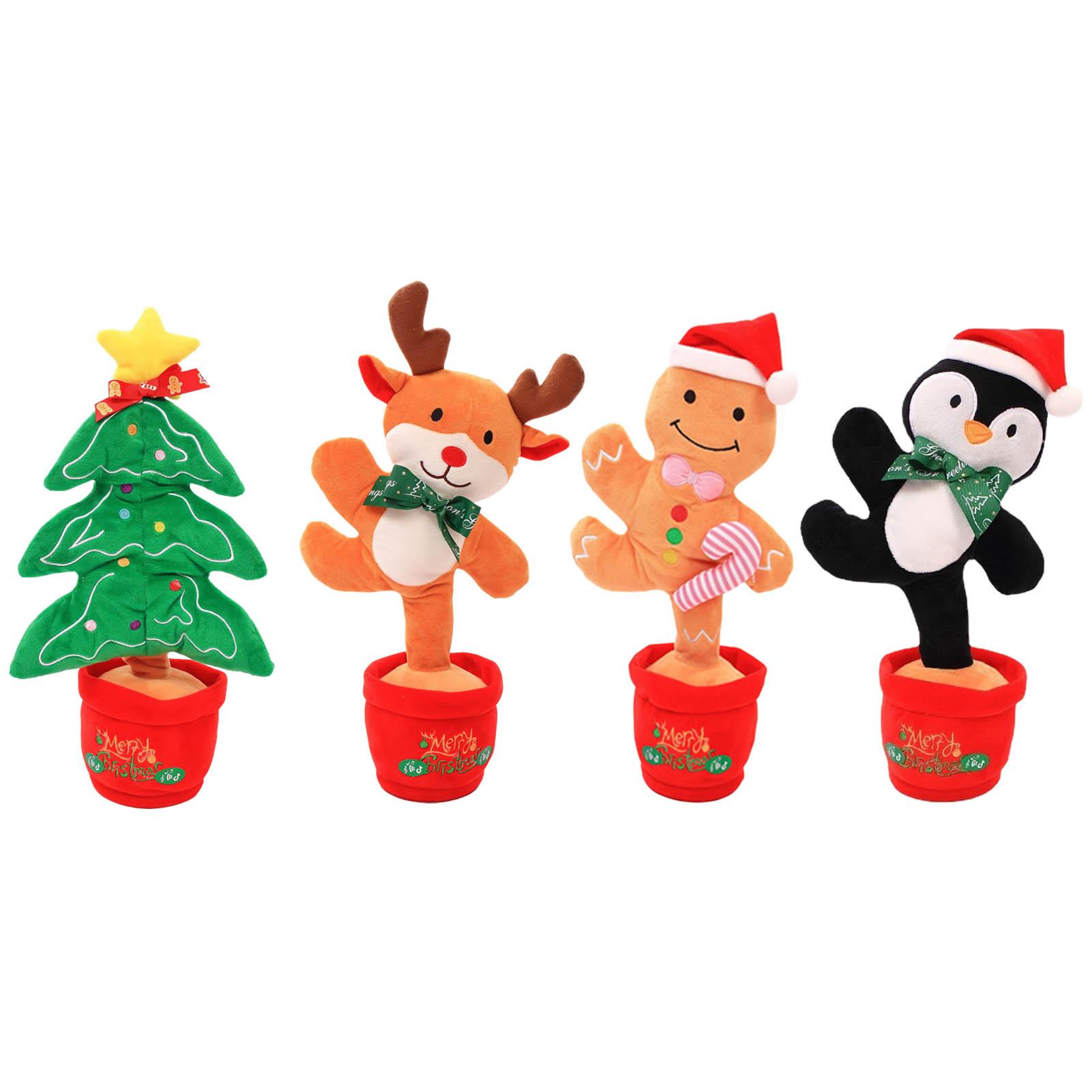 

Рождественская электрическая музыкальная кукла, забавная музыкальная вращающаяся игрушка для обучения пению и танцам, функция T