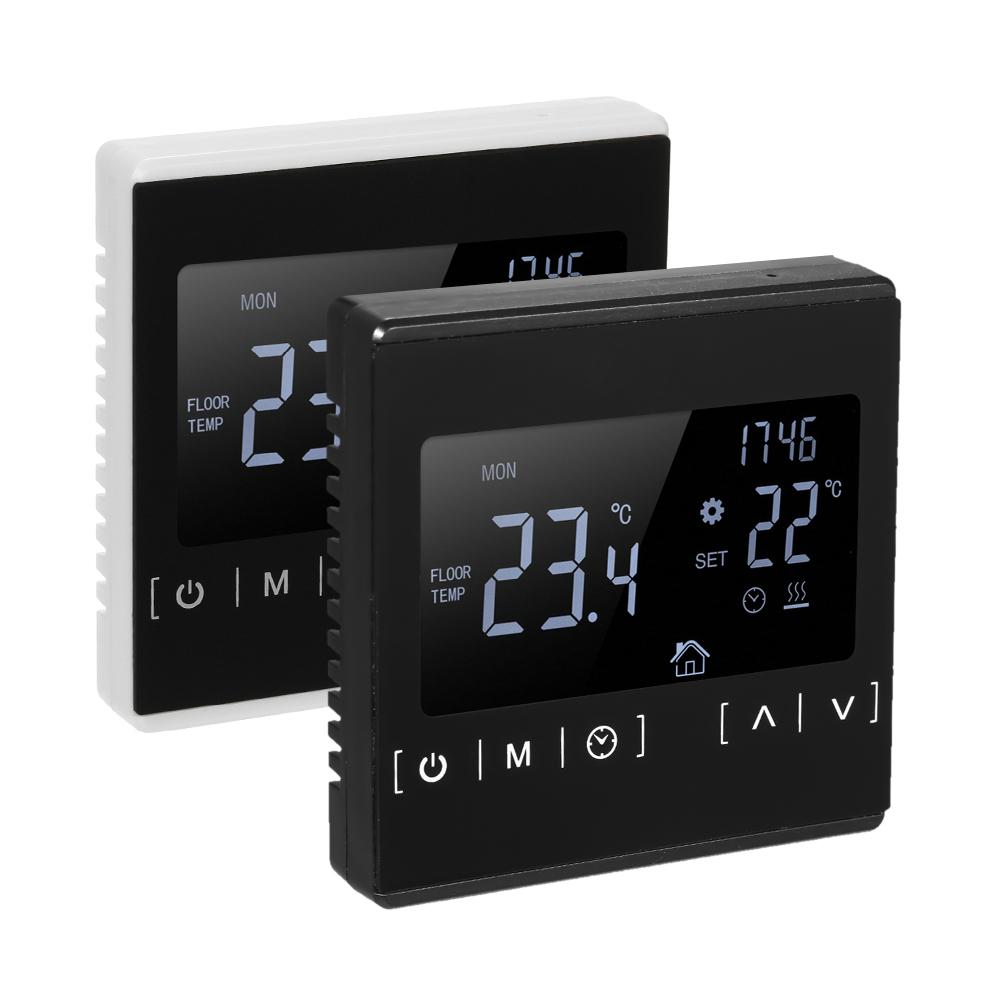 LCD Touch Screen Thermostat Electric Floor Heating System Water Heating Thermoregulator AC85 240V Temperature Controller