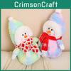 Adorable Plush Snowman Doll With Colorful Scarves Perfect For Christmas Decorations