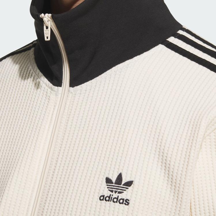 Adidas Waffle Beckenbauer Track Top Wonder White Unisex Streetwear JW0109