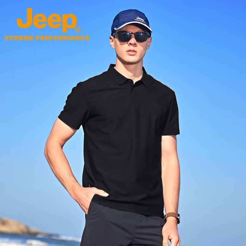 JEEP Men s Quick-Dry Ice Silk Polo Shirt 37