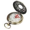 Kieszonkowy zegarek Design Vintage Brązowy Kompas Outdoor Turystyka Nawigacja Wspinaczka Kemping Piesze wędrówki Przenośne Kompasy z klapką