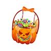 Halloween Pumpkin Candy Bucket Plastic Candy Container Trick Or Treating Baskets For Kids Trick Or Treating Supplies