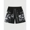 Neue Herren-Sommershorts locker und luxuriös 3D-bedruckte lässige Bambuswald-Drachen-Print Harajuku antiker Stil Shorts